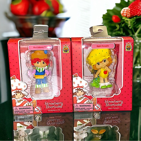 Strawberry Shortcake Mini Figures Complete Set W/ Chase Lemon Meringue - Picture 4 of 8